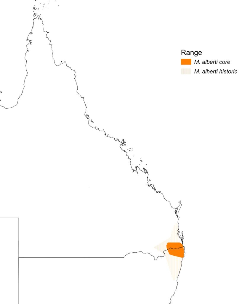 Map of distribution. 